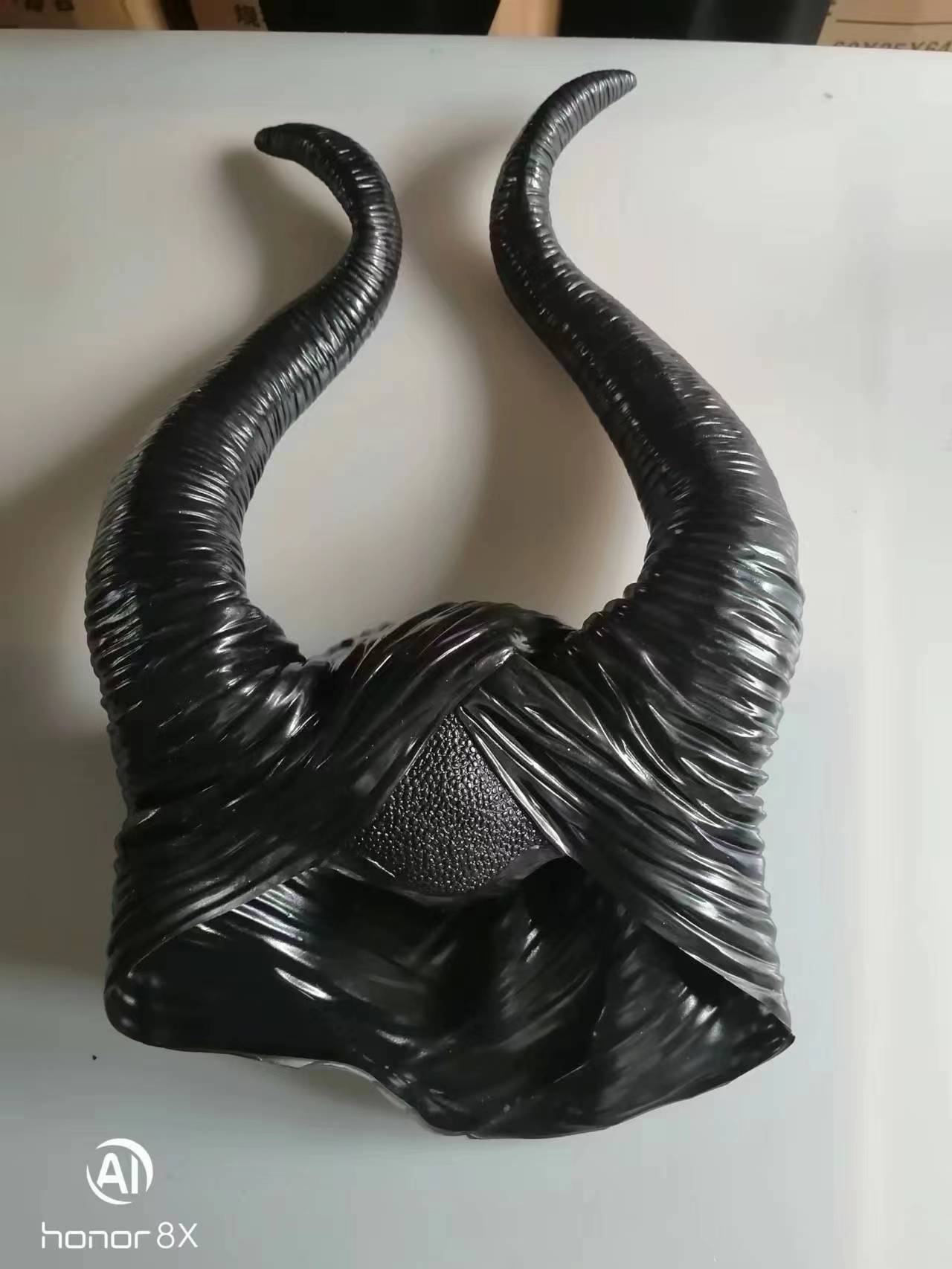 trendige echte Latex Maleficent Hörner Erwachsene Frauen Halloween Party Kostüm Jolie Cosplay Kopfbedeckung Hut - kostenloser Versand