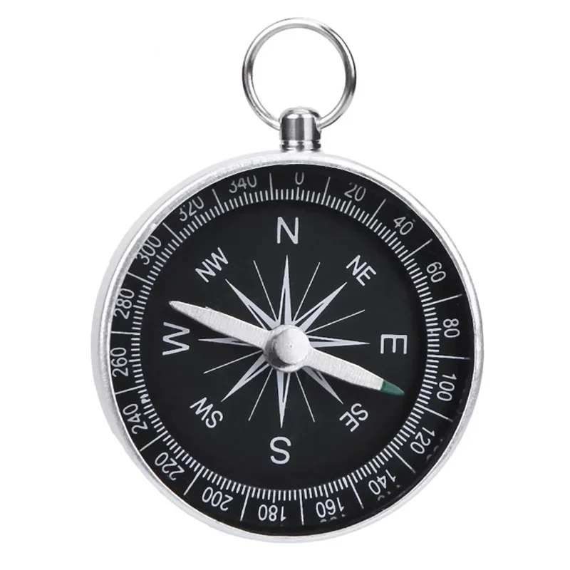 Hiking Backpack Compass Keychain Pendant Camping Navigation Aluminum Alloy Mini Kids Compass Outdoor Adventure Travel