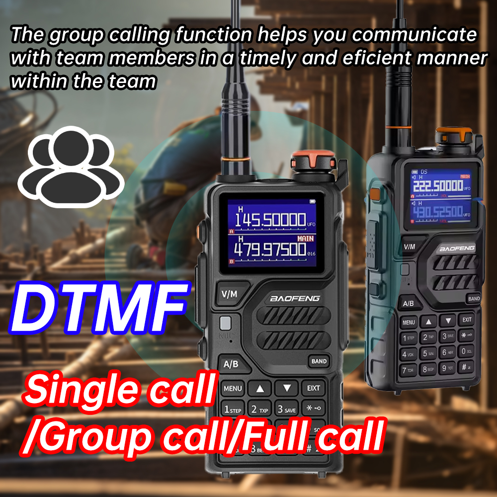 1/2PC Baofeng UV-K5PLUS amateur radio 12W UHF/VHF Ham Radio 999CH used for long-distance communica transceiver triband car radio