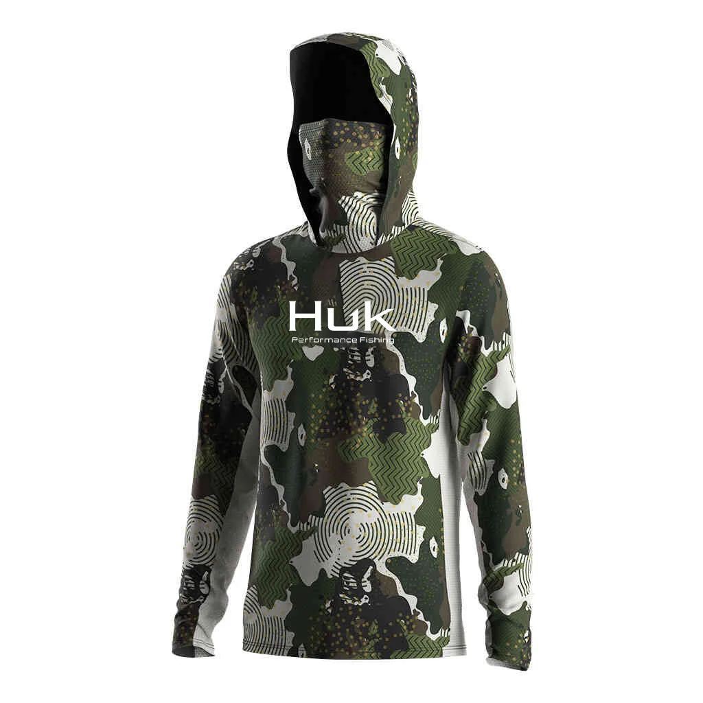 Camisa de pesca moletom com capuz para pesca uv roupas com capuz camisa de pesca roupas masculinas com capuz topo azul-verde