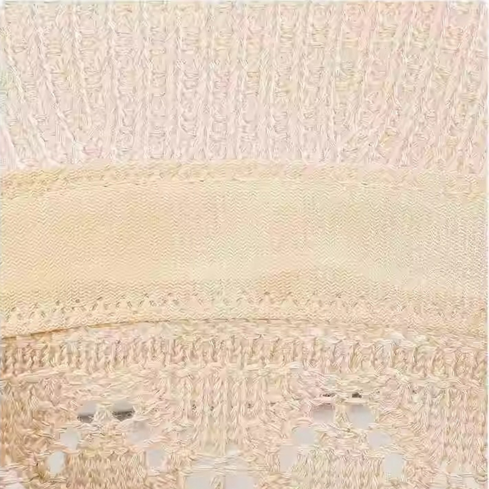 Sun Protection Flower Pearl Woven Hat Breathable Braided Flower Sun Hat Adjustable Foldable Knit Fisherman Cap Beach