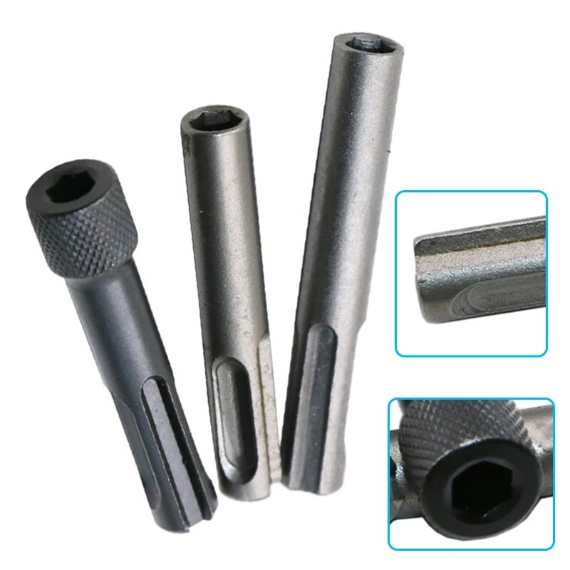 3PC Zwei Gruben Zwei Slots SDS Interne Sechseckige Verlängerung Hülse Elektrische Hammer Schlagbohrmaschine Bit Umwandlung Joint Werkzeug set
