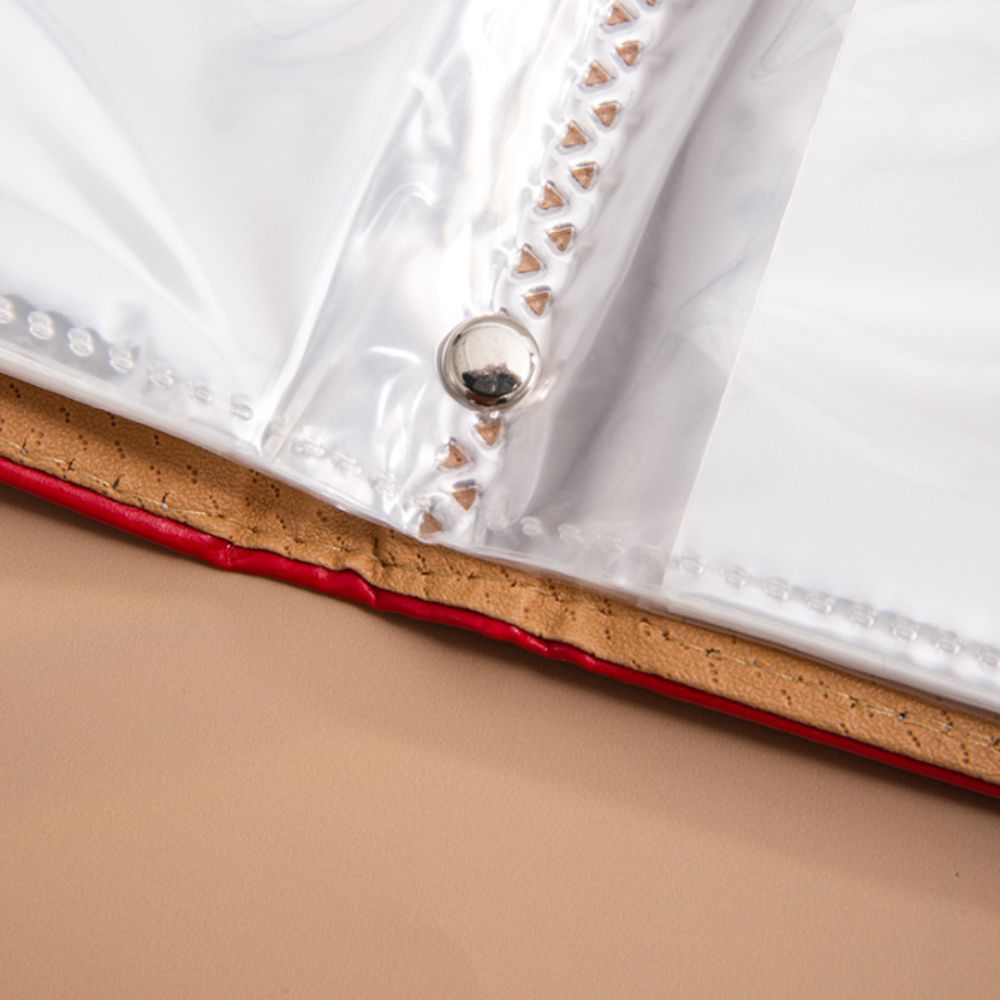 50 แผ่นประหยัดเงิน Binder PU หนัง Lucky Letter Planner Organizer เงินสดซองเติม Budget Binder ล็อค