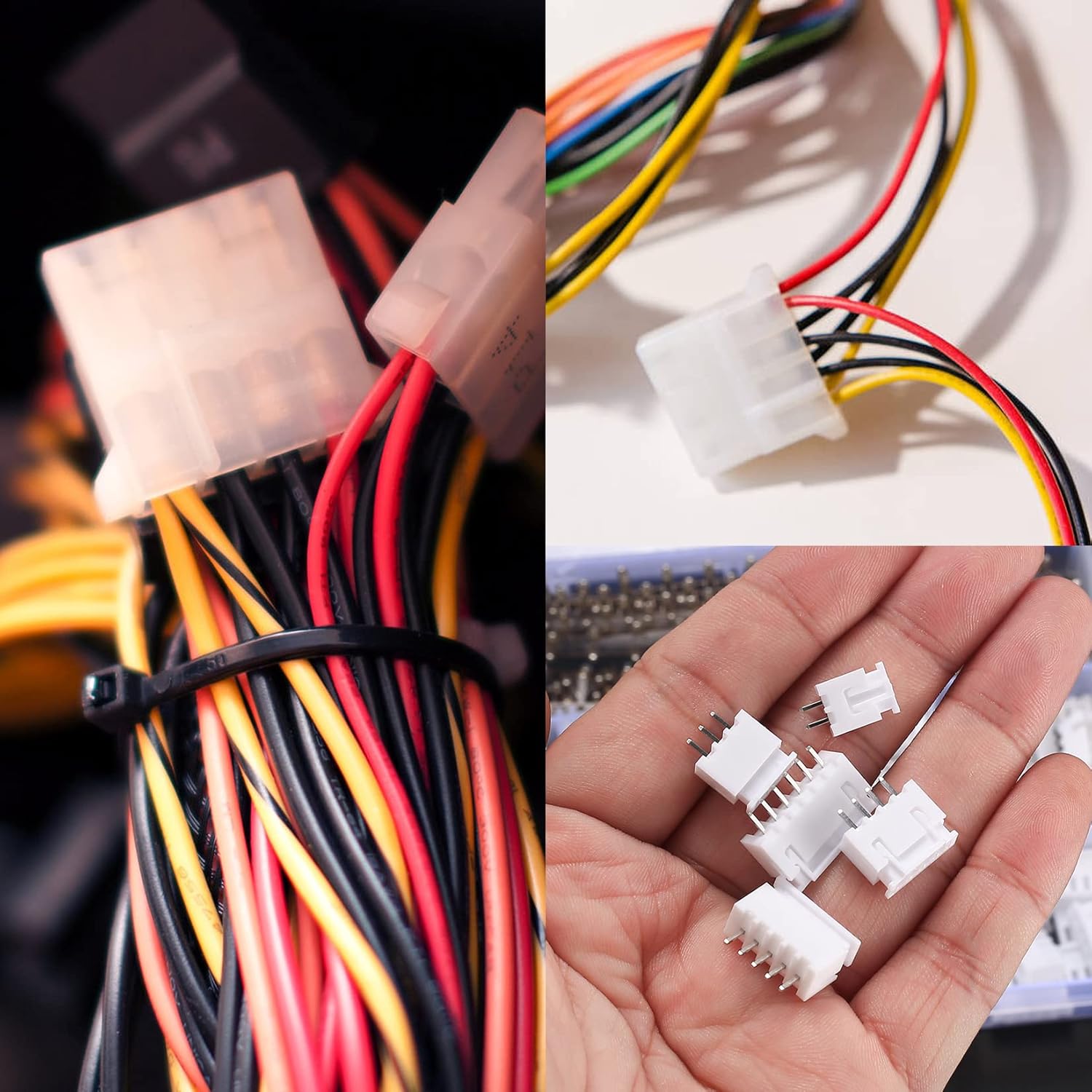 230Pcs 2.0mm JST-PH Connector Kit with 2.0mm Female Pin Header 2/3/4/5 Pin Housing Connector Adapter Plug Terminal Kit