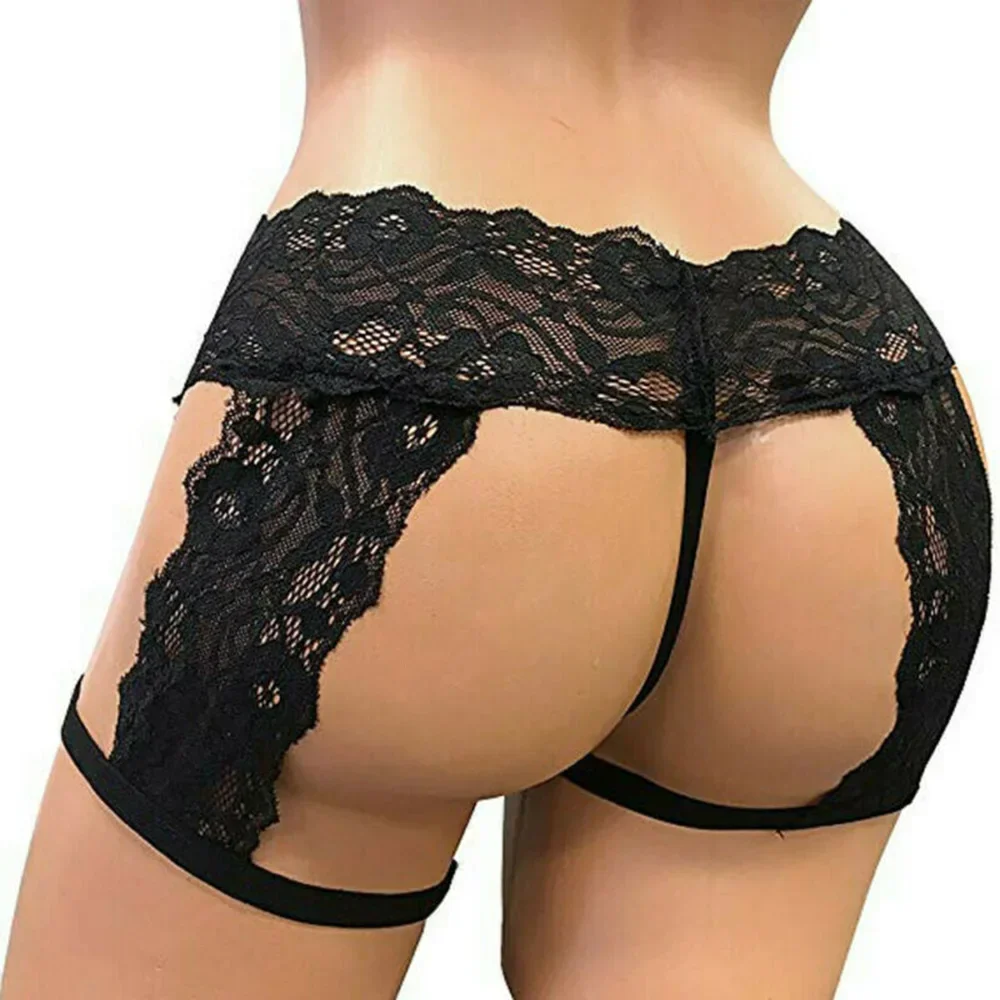 Ropa interior Sexy Sissy para hombre, tangas de encaje, bolsa mejorada, calzoncillos de Bikini, ropa interior para hombre, encaje Sexy de cuero de tres puntos