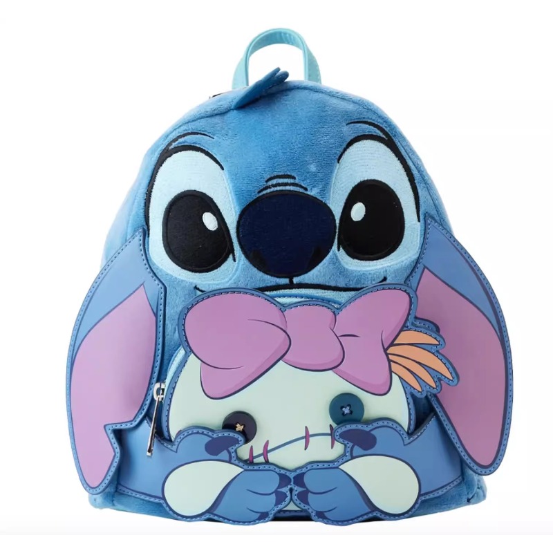 Disney Stitch Luau Mini mochila Cosplay para mujer, bolso de hombro con doble correa, monedero Lilo & Stitch