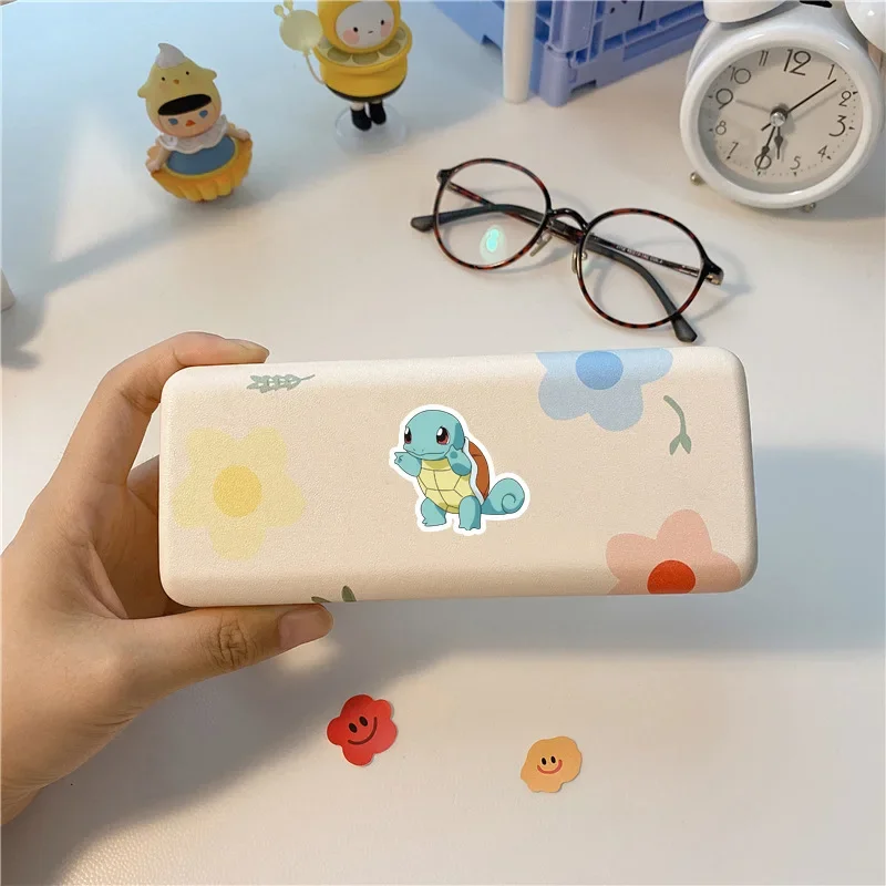 50/100 pçs kawaii pikachu anime pokemon adesivos para portátil mala skate guitarra telefone dos desenhos animados adesivo presente do miúdo brinquedos