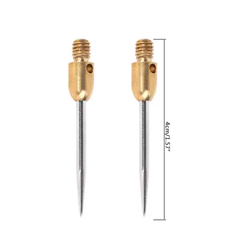 Dardos profesionales reemplazables, punta de acero 77HC, 6 piezas, hilo 2BA, accesorio de aguja, puntas de acero, dardos dorados