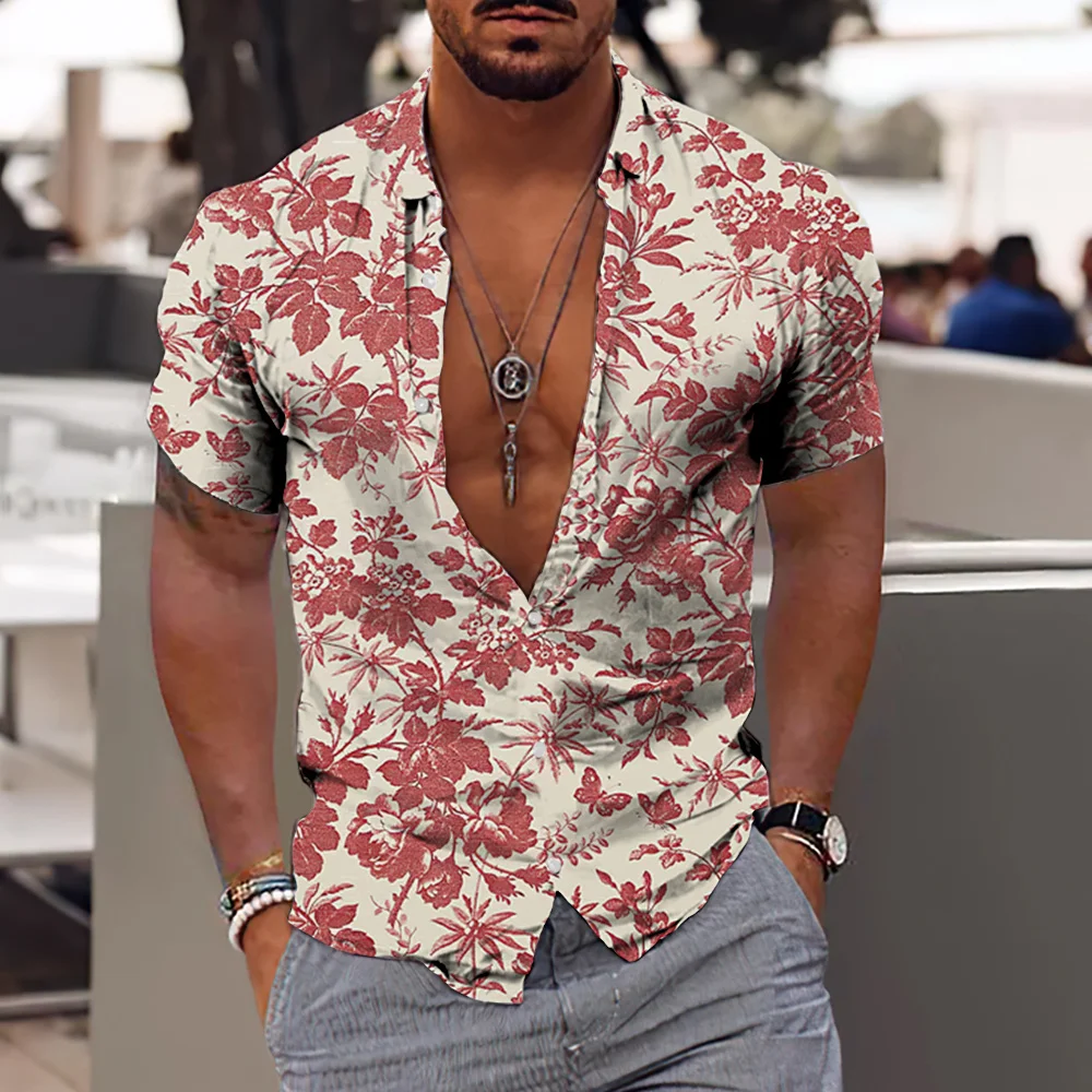 Camisa hawaiana de manga corta para hombre, Camisa cómoda con estampado 3D de Coconut Tree, Top informal de moda para playa y S-6XLl