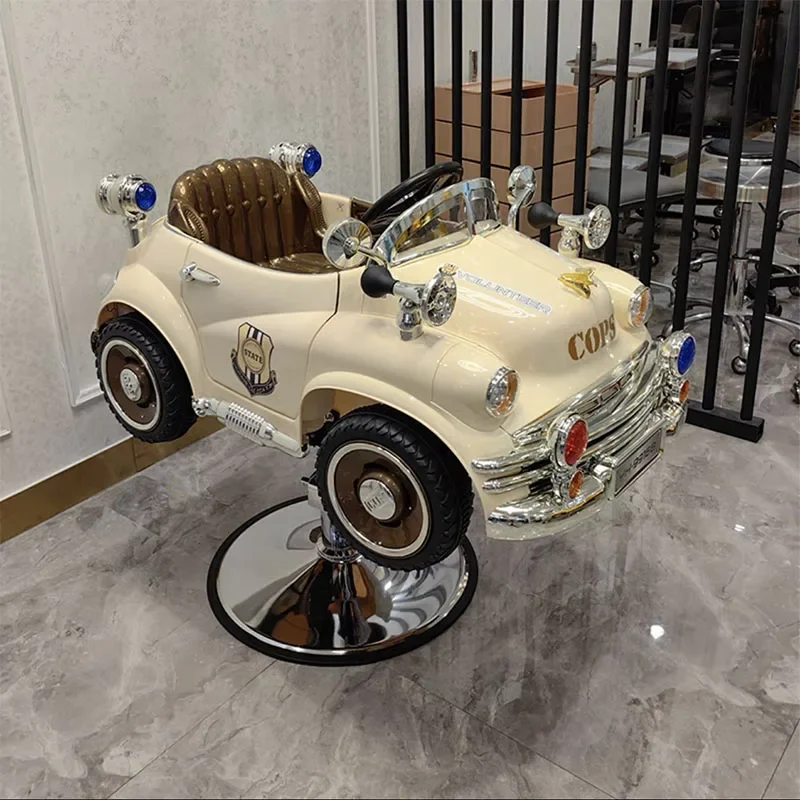 Children's Car Haircut Chair  Electric Cartoon Toys Lifting Salon Hairdressing Shampoo Bed