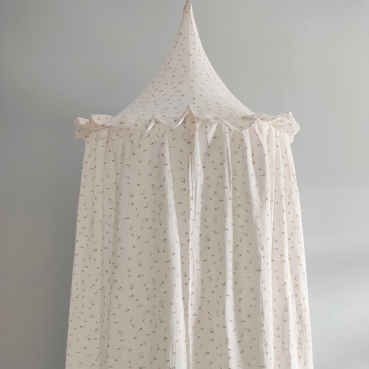 OEKO-Tex Certificated Premium Muslin 100% Cotton Bed Baldachin Hanging Play Canopy for Baby Kids Room
