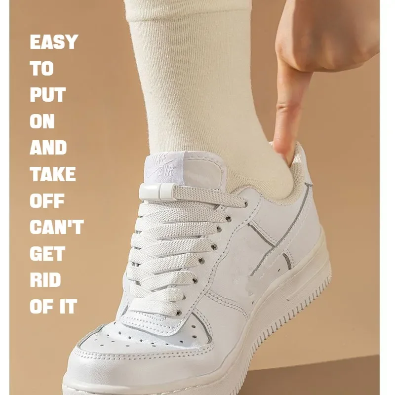 1 paio di lacci con chiusura magnetica senza lacci lacci elastici piatti scarpe da ginnastica stivali senza lacci elastici per scarpe accessori