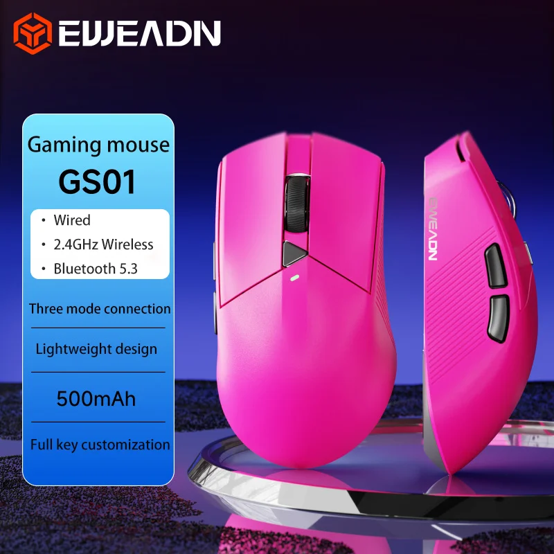 EWEADN GS01 Мышь 2,4G Беспроводная легкая 1 кГц 12800 точек на дюйм Шестиуровневая регулировка 500 мАч Аккумуляторная офисная мышь для ноутбука