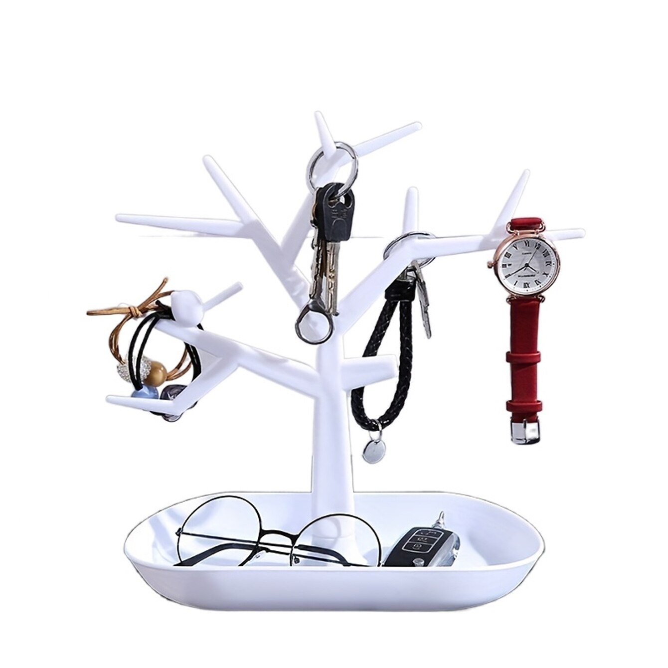 1PC Appendiabiti per albero Collana creativa Gioielli Collana Bracciale Espositore per gioielli Orecchini creativi Portaoggetti per anelli