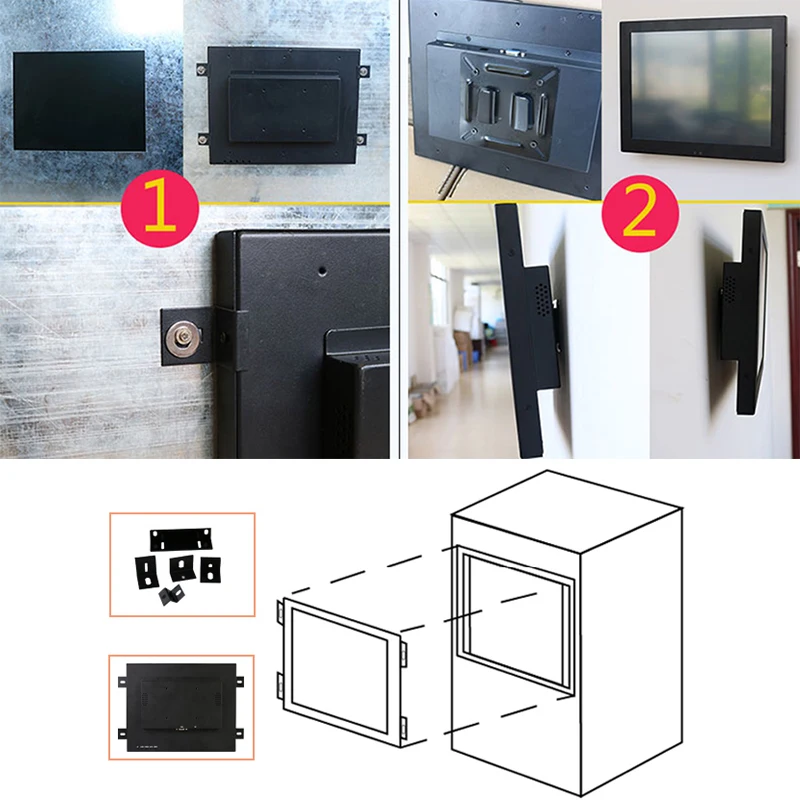 15 17 Inch Industrial Computer Tablet Panel PC All in One PC Core i3-4120U with Resistive Touch Screen Built-in WiFi win10pro