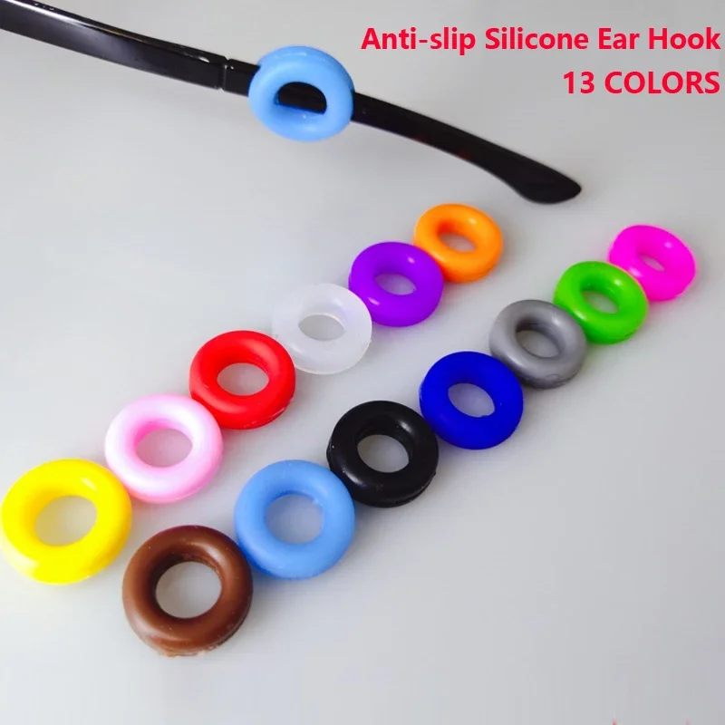 10pcs Anti-SLIP ซิลิโคนหูแว่นตาแว่นตาขาหู Hook Stopper Bracket Fastener อุปกรณ์เสริม Temple TIP ผู้ถือแว่นตา