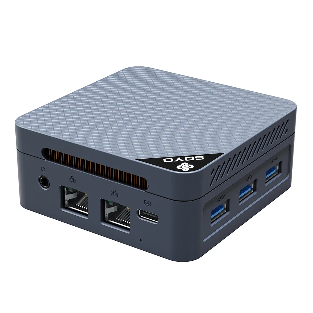 SOYO Mini PC M4 Mini Intel Twin Lake-N150 CPU 12GB DDR5 4800MHz M.2 2242 512GB SSD WiFi5.0 BT5.1 USB3.2 Type-C draagbare computer