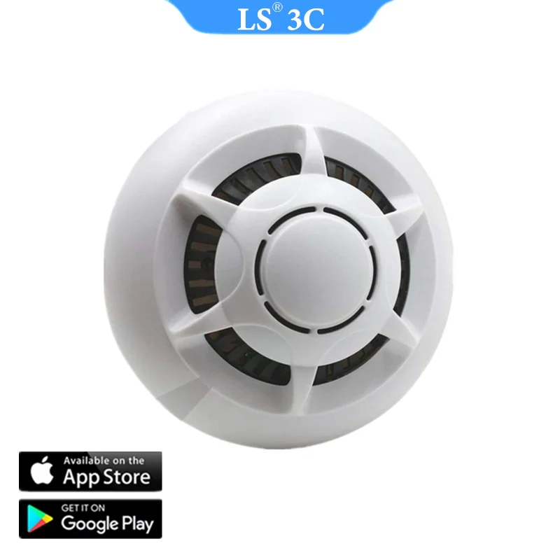 HD 1080P Câmera IP Sem Fio Smoke Alarm Design Home Hotel Ceilling Mini Câmera Wifi Vigilância De Segurança Em Casa Monitoramento Remoto