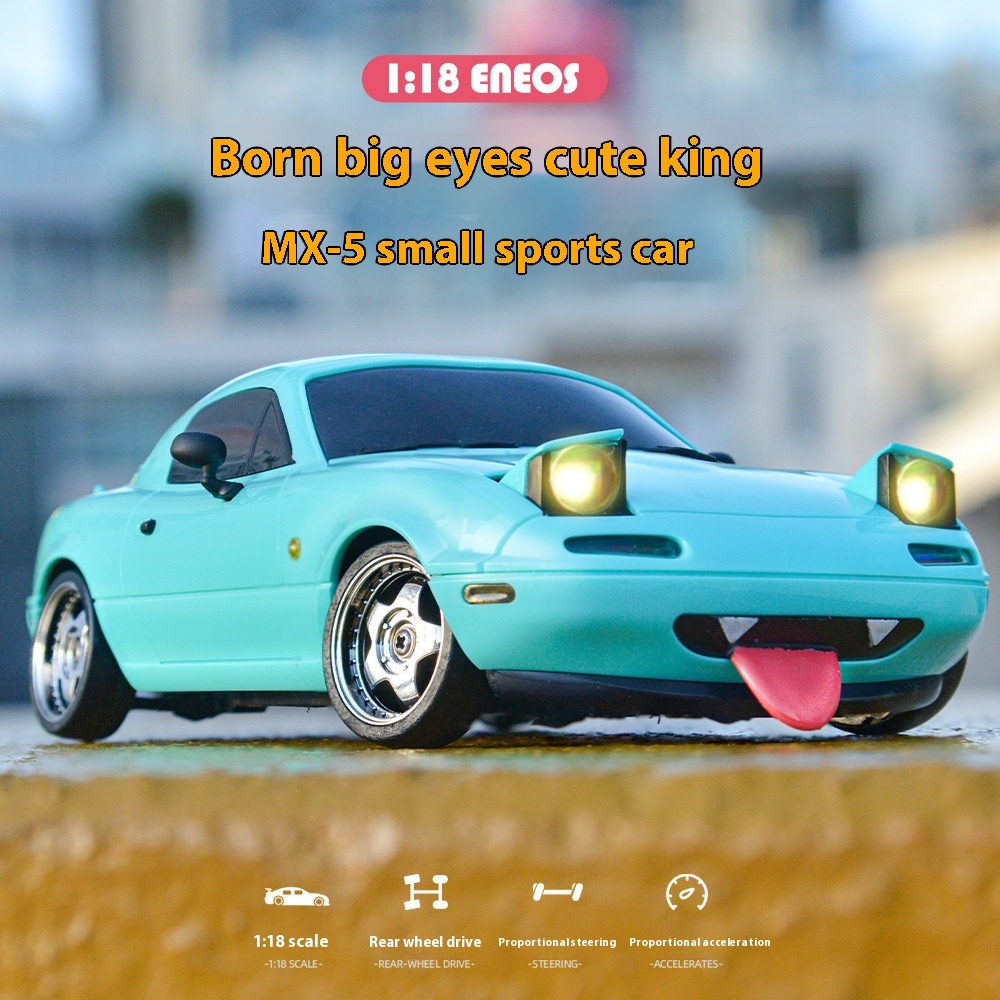 2024 ใหม่ LD1804 MAZDA Mx5 รุ่นพรีเมี่ยม Rc Drift รถ Rc รถยนต์ Gyroscope ด้านหลังล้อไดรฟ์ของเล่นรถวันเกิดของเล่นเด็ก
