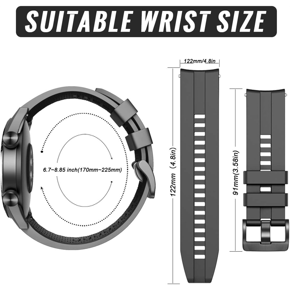 22 ミリメートル 20 ミリメートルシリコンストラップ Huawei 社時計 GT 4 プロ 46 ミリメートルバンド GT 3 2 42 ミリメートル名誉マジック時計 4 GS 3 プロ ES リストバンドソフトブレスレット