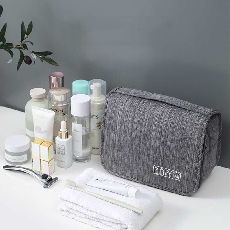Borsa portaoggetti per forniture di lavaggio di grande capacità borsa da viaggio multifunzione borsa per il trucco portatile borse da appendere impermeabili