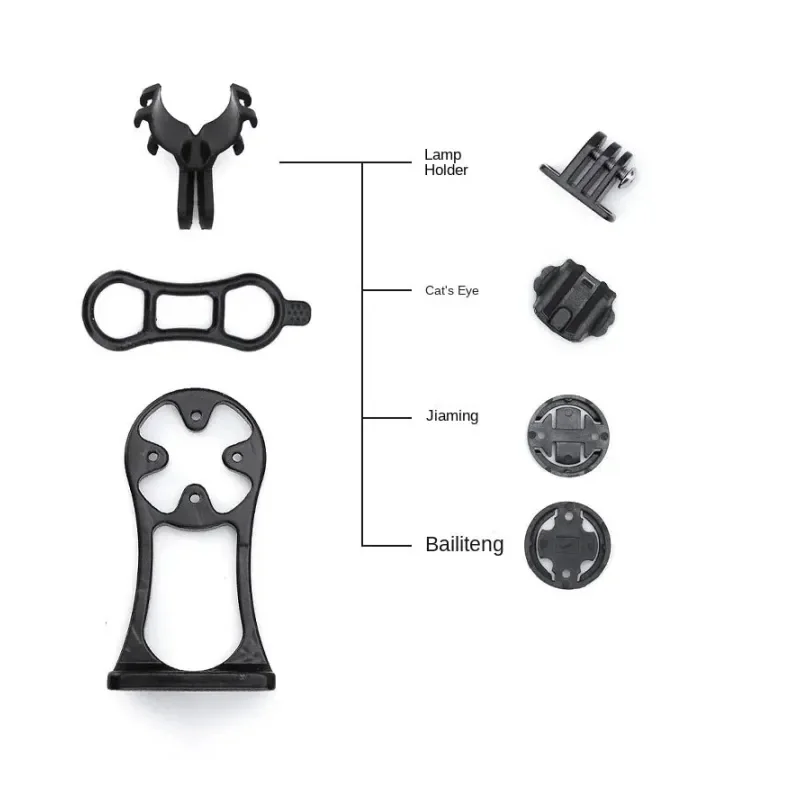 Suporte para computador de bicicleta, liga de alumínio, cronômetro, resistente ao desgaste, mtb, velocímetro, haste, tampa superior adequada para garmin