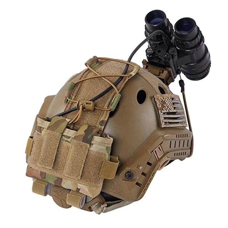 Chiến Thuật Nhanh Nón Bảo Hiểm Da Có Thể Tháo Rời MK2 Pin Ốp Lưng Mũ Bảo Hiểm Airsoft Săn Bắn Camo Quân Đội Chiến Đấu NVG Đối Trọng Với Túi