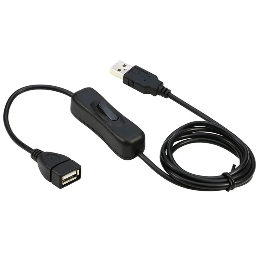 Cabo de interruptor usb com cabo de extensão liga/desliga 28cm 1m para 5v led strip light string usb gadget dispositivo de alimentação ferramentas 304 303