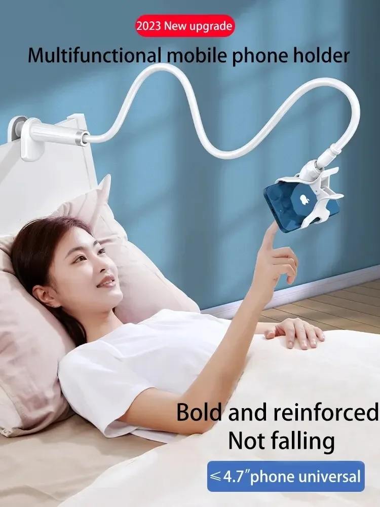 Supporto per telefono cellulare con clip a 360° Supporto portatile flessibile per letto pigro Staffa da tavolo Supporto da tavolo Base per iPhone Samsung Xiaomi