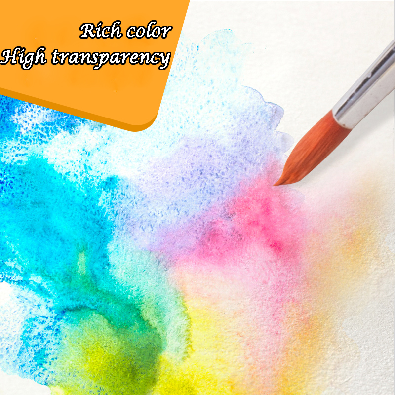 Set di colori ad acquerello delle notti bianche russe 12/24/36 professionali per forniture per artisti di disegno di pittura ad acquerello. Alta qualità