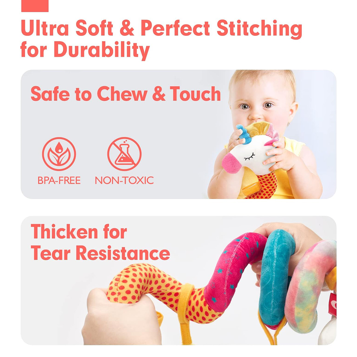 赤ちゃんのための快適なユニコーン動物のベッド,車内の安全シート,パッケージベッド,快適,カラフル,キャタピラー,1