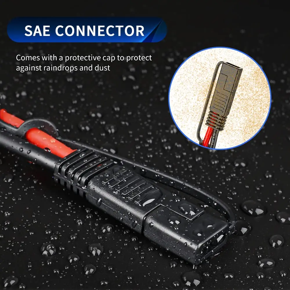 Anchtek 10AWG 1 ～ 2 SAE ～ SAE 延長ケーブル SAE DC 電源自動車アダプターケーブル SAE プラグ ソーラーパネルバッテリー充電器用