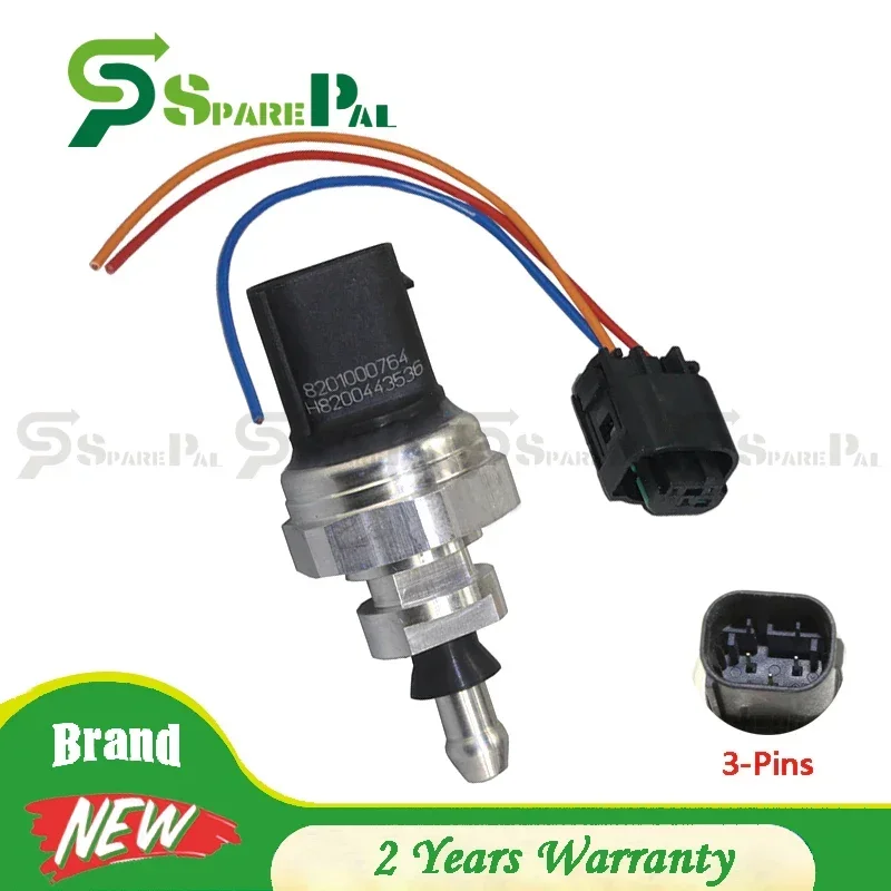 Turbo Exhaust Gás Pressão Sensor Conector, Renault, Vauxhall, Opel, Vivaro, Nissan Juke, Qashqai, X-Trail, 8201000764, H8200443536