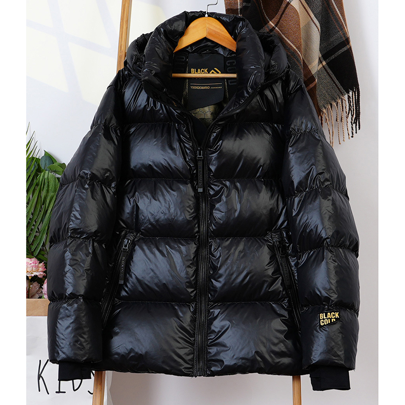 Schinteon Vrouwen Witte Eend Donsjack met Kap Casual Over Size Herfst Winter Warm Losse Dikke Korte Uitloper 2024 Nieuw