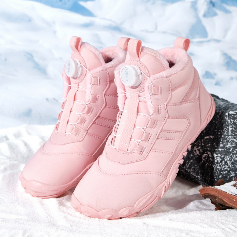 Neue Winterstiefel für Männer und Frauen, Schnee, Barfuß, im Freien, rutschfest, warm, Fell, lässige Turnschuhe, Kinder-Stiefeletten, Wanderschuhe, Größe 27–47