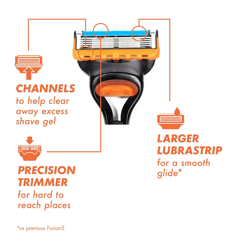 질레트 퓨전 5 남성용 면도날 리필 카트리지 4/8 질레트 퓨전 핸들용 면도날 리필