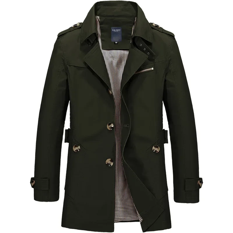 Herbst Herren Jacke Hochwertige Dünne Stil Mann Lange Business Casual Graben Mäntel Koreanische Mode Männlichen Windjacke Männer Kleidung
