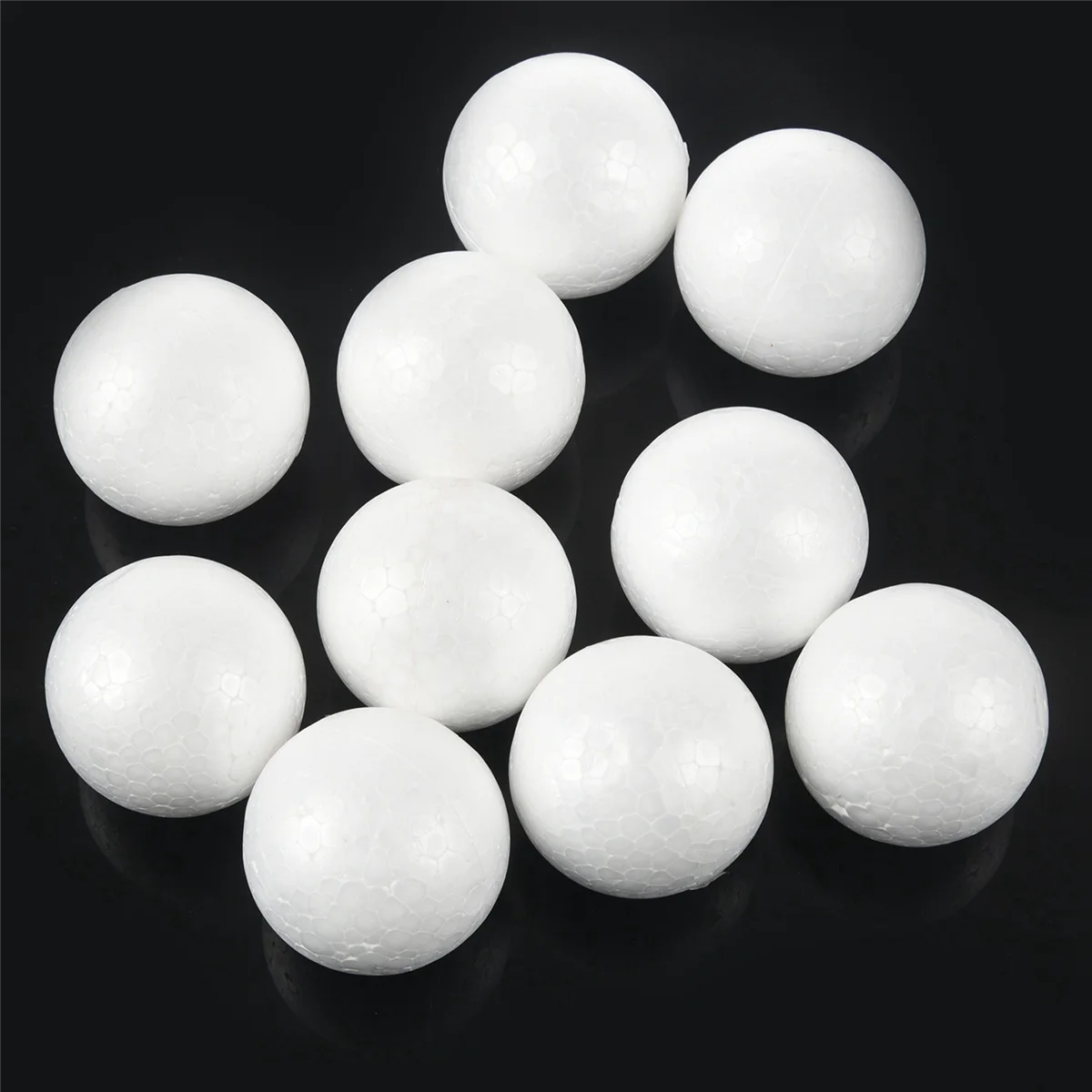 A71P 40 X Modellering Craft Polystyreen Schuim Bal Bol 6 cm --- Wit