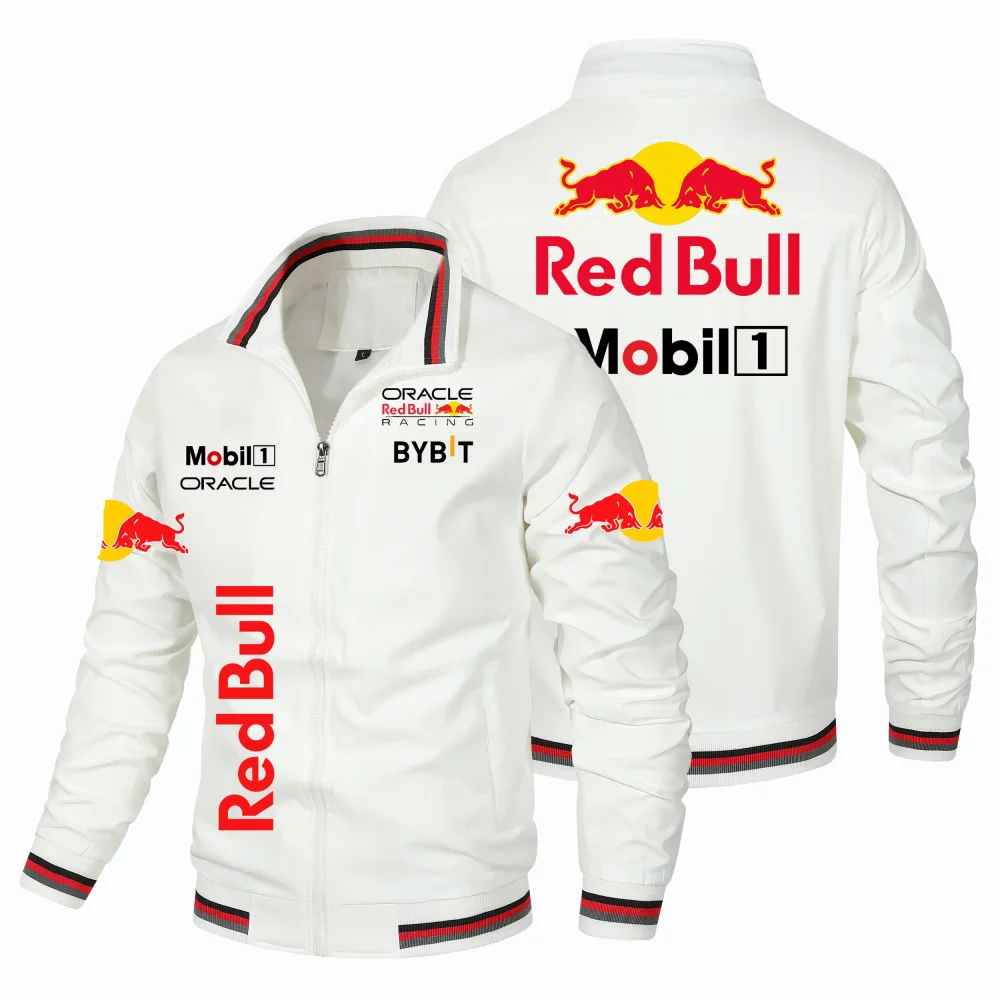 Red Bull 2025 Новая мужская и женская гоночная куртка Red Bull Спортивная куртка на открытом воздухе Весенне-осенняя модная куртка высокого качества