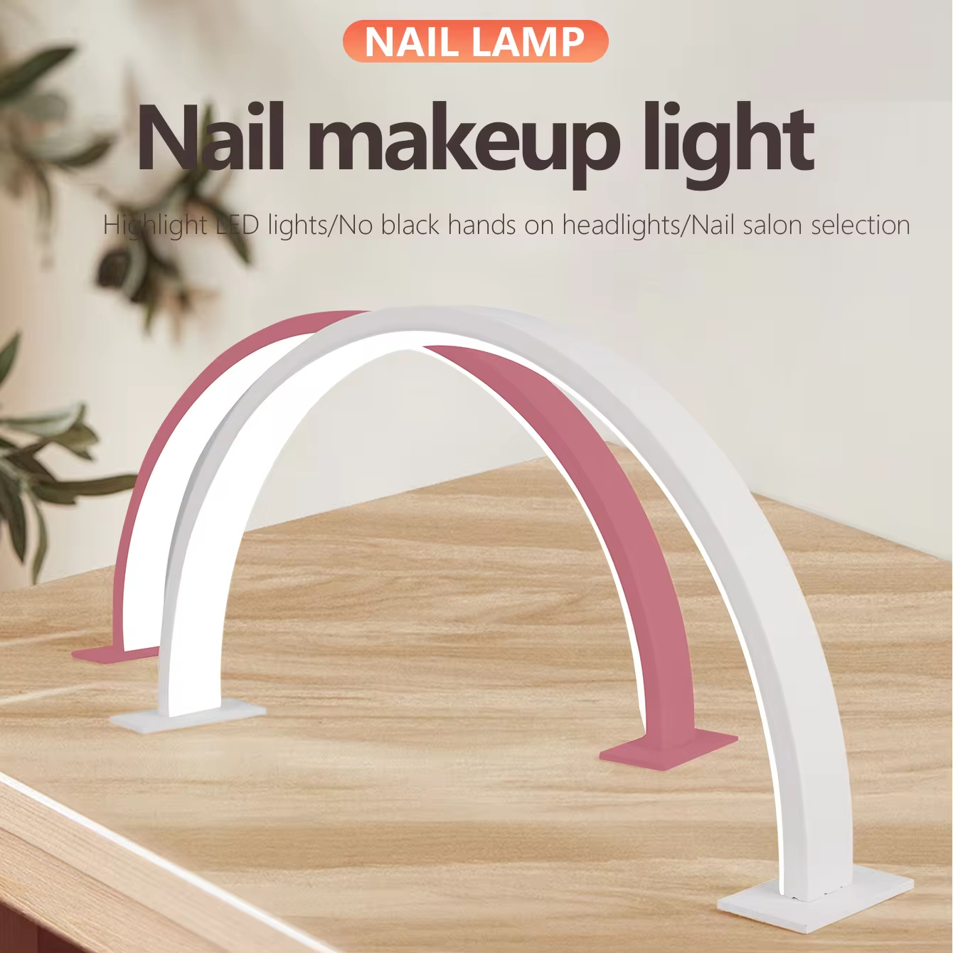 LED-nagellamp Halve maan Schoonheid en verhelderende schoonheidssalon Desktoplamp Wimperschoonheid Make-up Oogzorg Nagelkunst Speciale verlichting