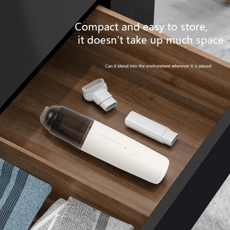 Vacuum Cleaner Mini Car Cleaning Powerful Suction Handheld Car Vacuum Cleaner Rechargeable for Car and Home Auto Vacuum Cleaner