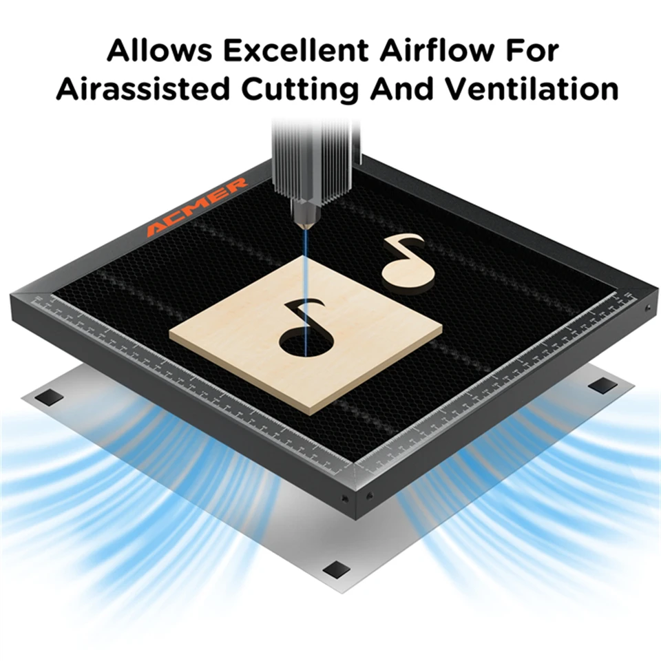 ACMER laser honeycomb panel table CO2 diode laser engraving and cutting machine cnc honeycomb panel bed cleaning cutting table