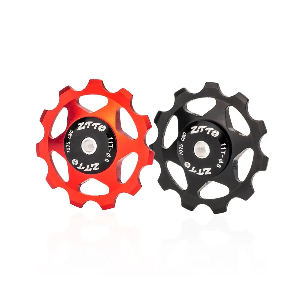ZTTO 11T 13T MTB 自転車リアディレイラージョッキーホイールスチールベアリングプーリー AL7075 CNC ロードバイクガイドローラーアイドラー 4 ミリメートル 5 ミリメートル 6 ミリメートル