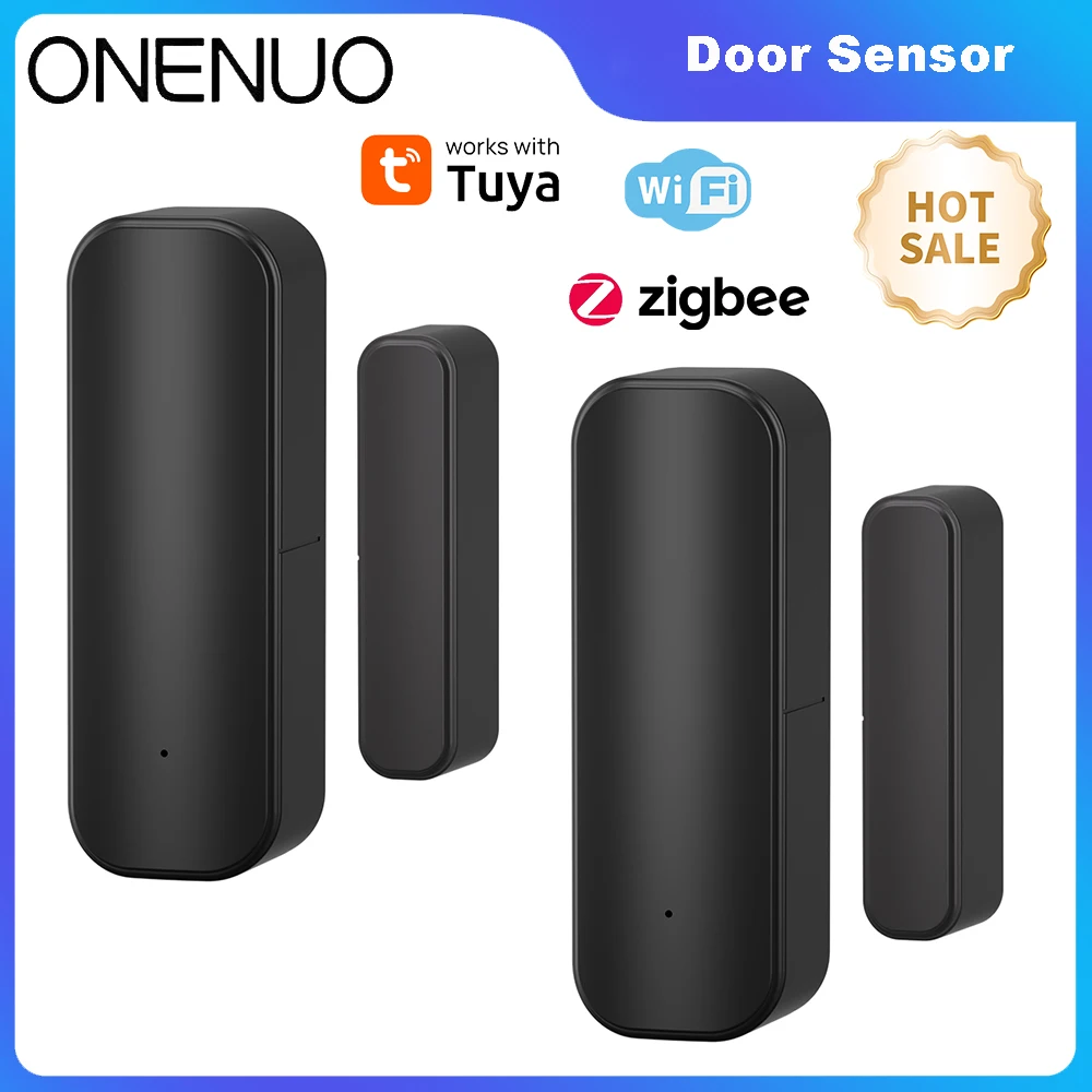 WiFi oder Zigbee Türsensor mit Tuya Smart Life APP Alarm Fenster Magnetsensor Detektor Drahtloser Haustürsensor