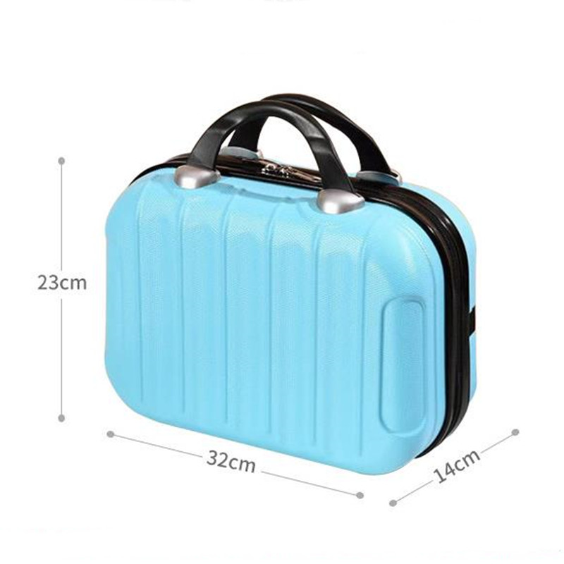 女性のための14インチの化粧品ケース,小型のポータブルトラベルケース,バスルームと旅行のための収納ボックス