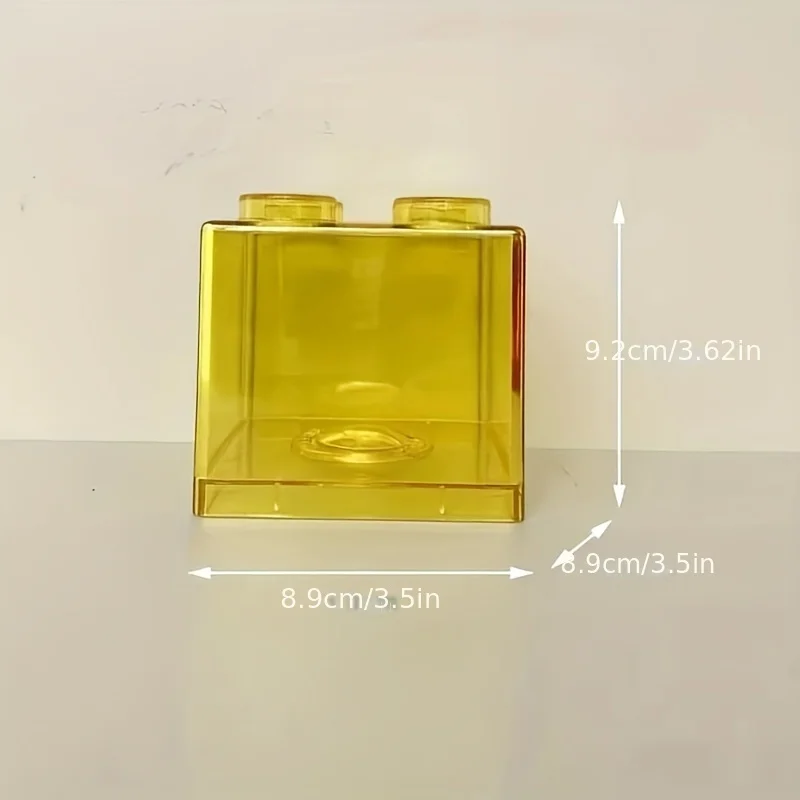 4 durchsichtige Spardosen aus Kunststoff für Bausteine, Spardosen für Münzen, Spardosen, Münzboxen, Spardosen, Geschenke für Kinderspielzeug