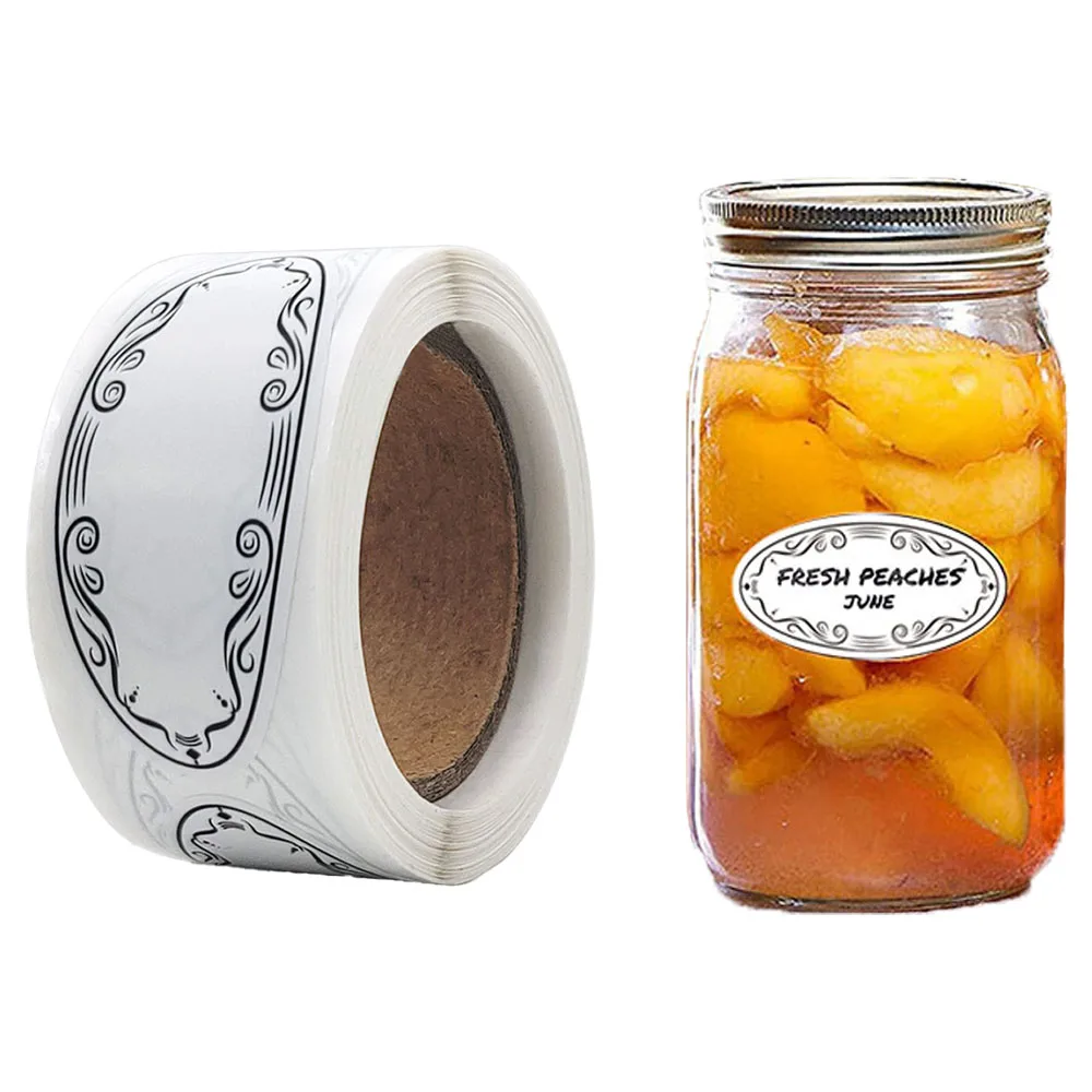150 uds/rollo de bebidas frutas verduras nevera y congelador organizador de almacenamiento pegatinas comida seguro fecha catálogo 1*2,25 pulgadas para Cocina