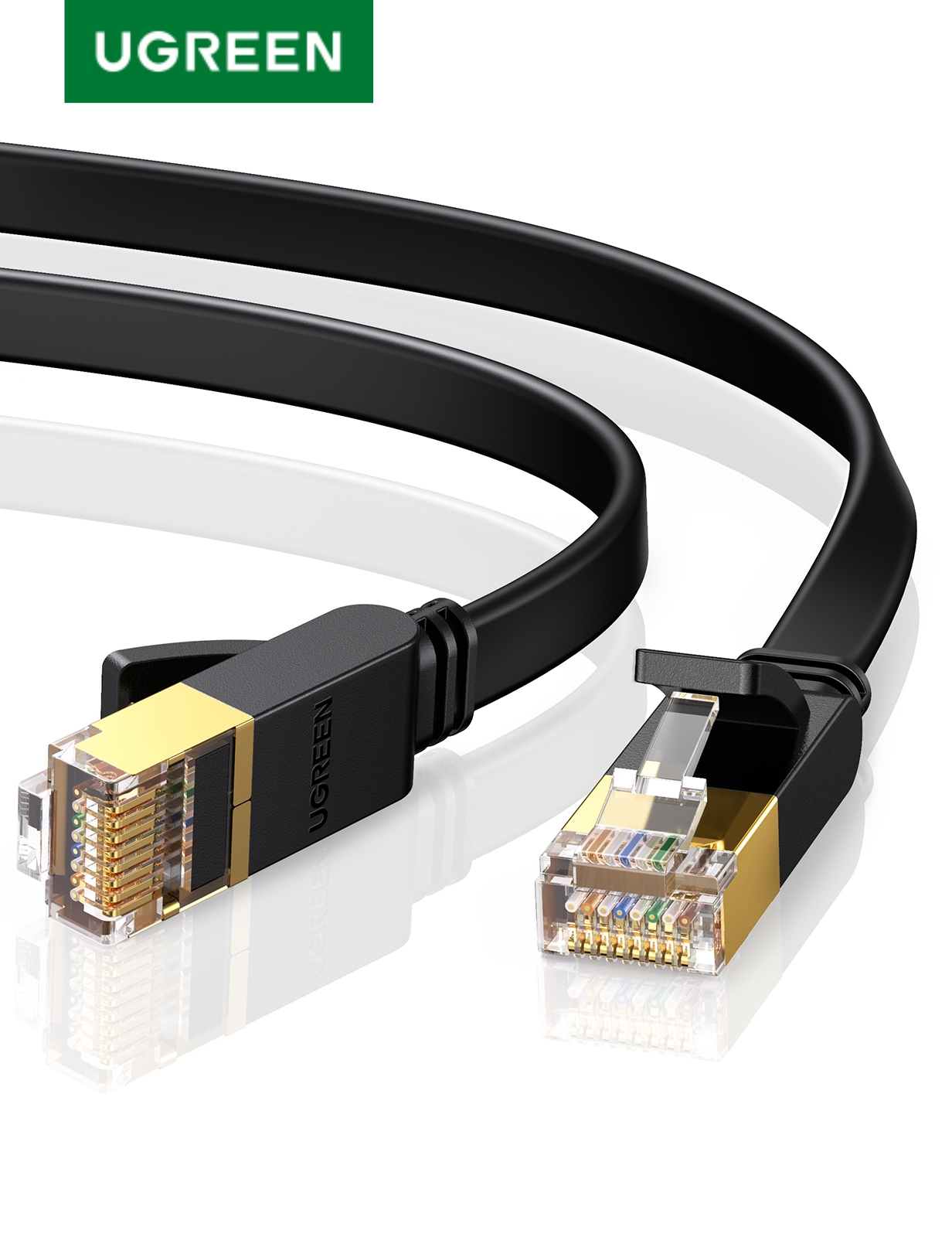 Ugreen Cat7 кабель Ethernet RJ45 Cat 7 сетевой плоский сетевой кабель RJ45 патч-корд 1 м/5 м/ 10 м/20 м для ПК Router ноутбук кабель ethernet