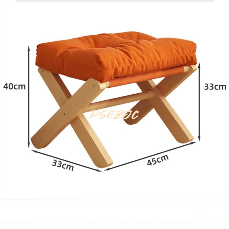 Accueil salon canapé Simple et multifonctionnel Portable pliant repose-pieds tabouret chaussure tabouret à langer