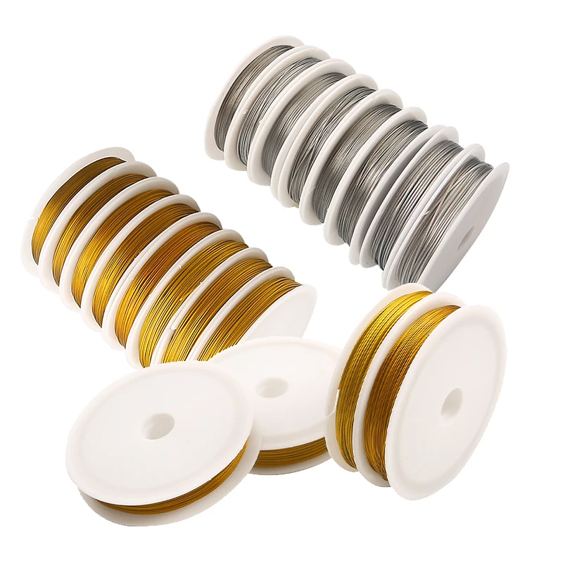 0,3-1mm Starke Edelstahl Linie Draht Perlen Schnur String Handwerk Bailing Sculpting Draht Für Schmuck Machen DIY handwerk